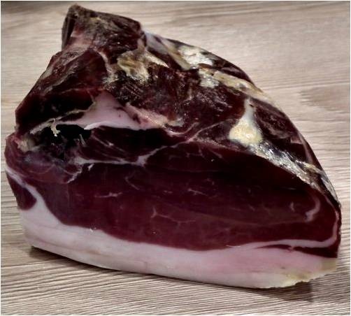1/4 de Jambon de Porc Noir de Bigorre (650g environ) - 24 mois minimum