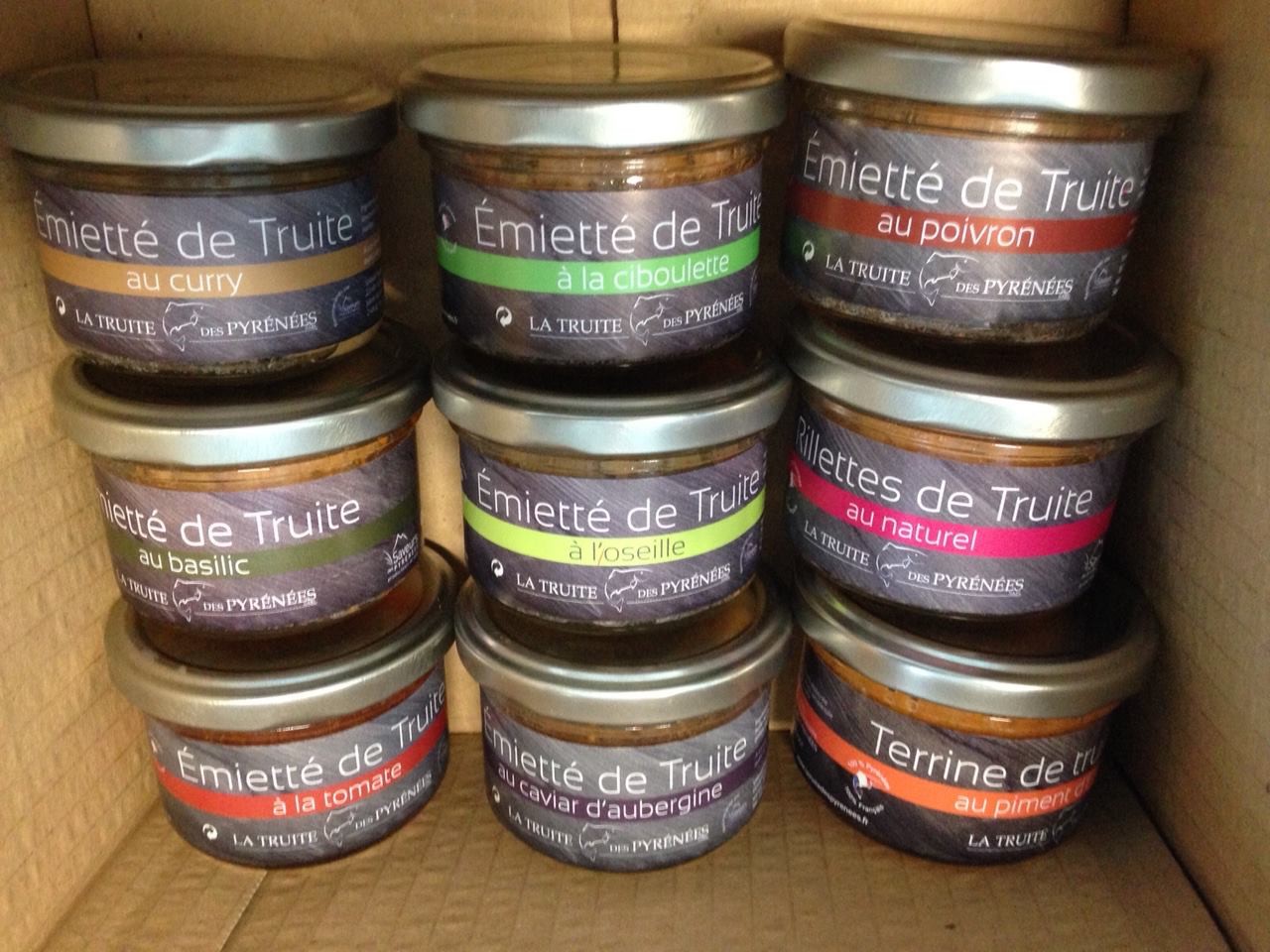 MIETTES de TRUITE DES PYRENEES - verrine de 90g