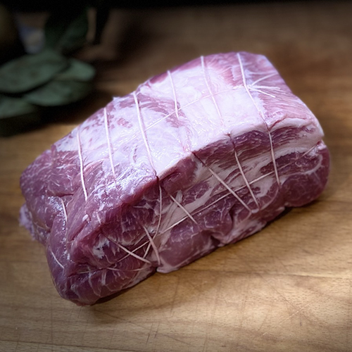 Roti de Cochon de race Duroc dans l'echine - 1 kg