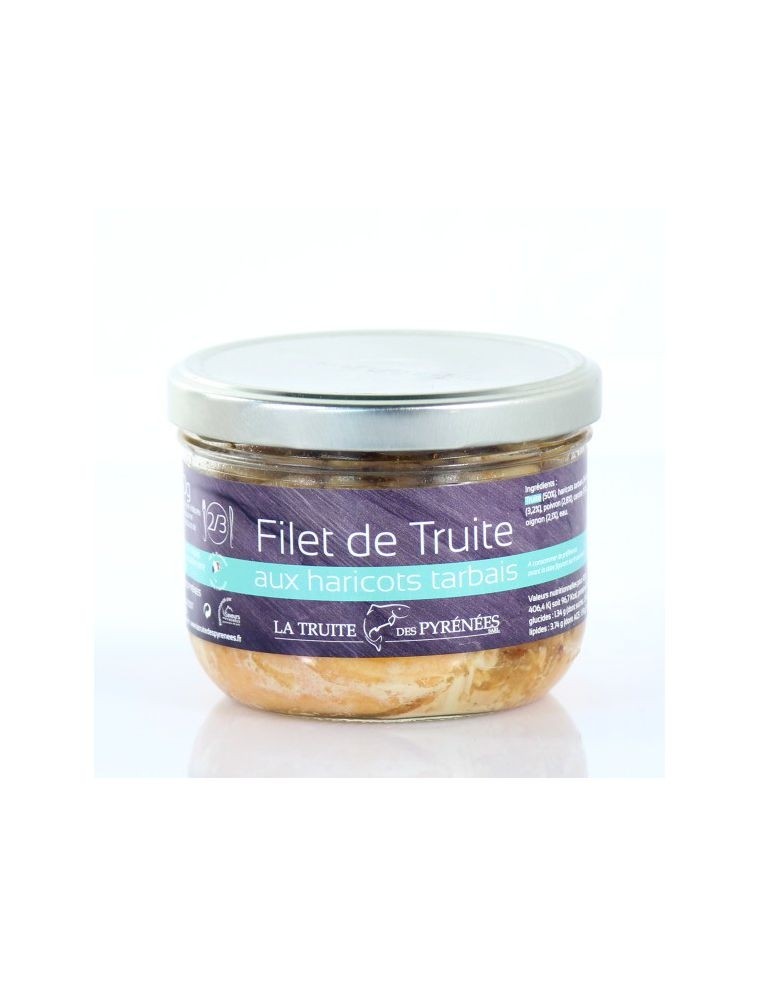  Filet de truite aux Haricots tarbais  - Verrine de 380g