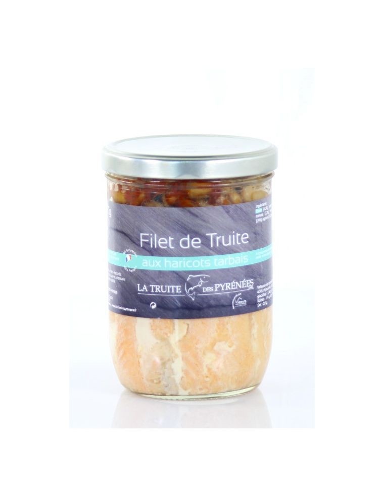  Filet de truite aux Haricots tarbais  - Verrine de 780g