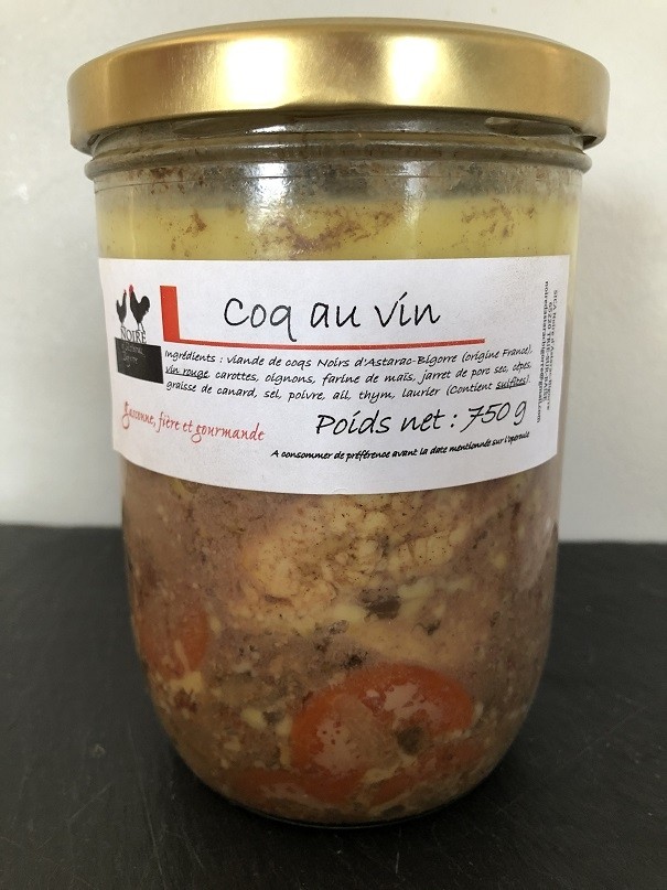 Noire d'Astarac Bigorre - Coq au vin 750 g 