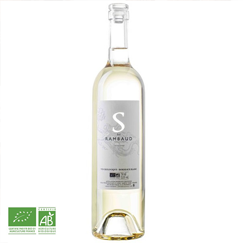 "S" de Rambaud 2022 - Bordeaux blanc - Vin bio - 1 bouteille de 75 cl
