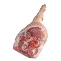 Cuisse crue de cochon du Sud-Ouest de race Duroc avec pied - 16 kg