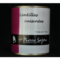 Lentilles cuisinées en conserve de 840 g