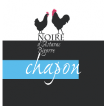 Noire d'Astarac Bigorre - Chapon plumé à l'eau de 2,7 kg environ (effilé)