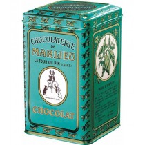 Galets de chocolat bio de cuisine à fondre (boîte métal) (65% cacao)