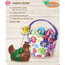 Coffret de Pâques ( Poule + Sucette + Oeufs + Valisette)