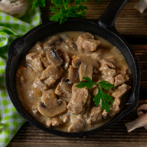 sauté de porc aux champignons – conserve de 4,2 kg