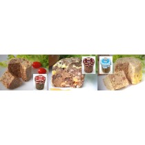 Lot de 3 terrines landaises au foie gras de 250 g