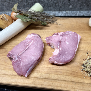 2 côtes de VEAU - Blonde de Chalosse (500g environ)